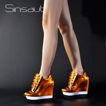 Sinsaut Pantofi Femei Înălțime Crește Pompe De Femei Toamna Iarna Pantofi Cu Tocuri Înalte Trend Culoare Design Unic Adidași