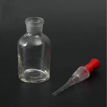 30ml de Sticlă Transparentă Scadere Sticla de Laborator Dropper Reactiv Sticla Cu Cauciuc de Aspiratie Bec