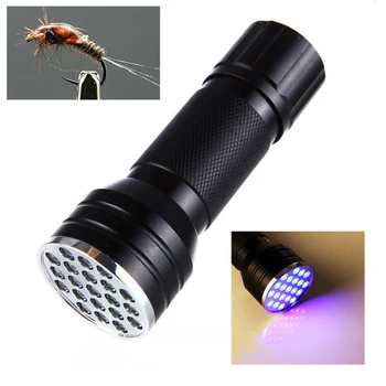 21 Led-uri Cap Epoxidice Vindecarea Termina Instrument Fly Tying Uscare UV Lampa lanterna / Lanterna pentru Pescuit cu Muscă Zboară