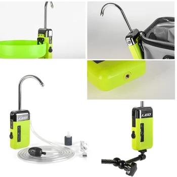 În aer liber, Pescuit Oxigenare Pompa de Aer USB Senzor Inteligent de Apă Pompă de Oxigen Portabil Inteligent Inducție Lumină LED-uri
