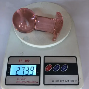 Diametru 51mm mare anal toy sticla Roz vibrator anal dop de sticlă, dop de fund jucarii sexuale pentru femei Vaginale mingea margele anale dilatador penis artificial