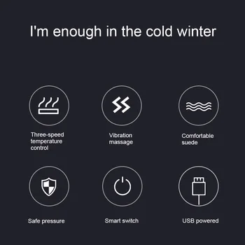 Unisex Încălzire Iarna Fular Femei Barbati Culoare Solidă Gros Calde de Incalzire Electrica Gât Eșarfă Lavabil USB Alimentat Încălzire Eșarfă
