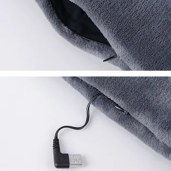 Unisex Încălzire Iarna Fular Femei Barbati Culoare Solidă Gros Calde de Incalzire Electrica Gât Eșarfă Lavabil USB Alimentat Încălzire Eșarfă