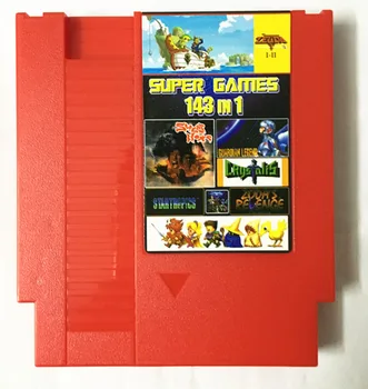 NES 143 din 1 cartuș joc, legat de Pământ FinalFantasy123 Faxanadu TheZelda12 Megaman123456 Turtles1234 Kirby'sAdventure