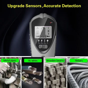 4 In 1 Portable Perete Scanner Grinzi Senzor de Detectare Pentru Lemn Metal Electronice Exacte cu iluminare din spate Centru Ecran LCD Vizor Stud