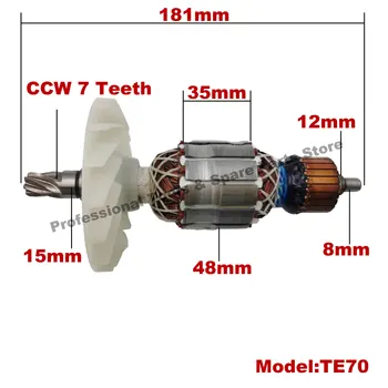AC220-240V Rotor Rotor Ancora înlocuitor pentru Ciocan Rotopercutor HILTI TE70