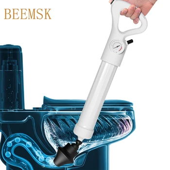 BEEMSK toaletă curățitor de Înaltă Presiune a Pompei de Toaletă Pistoane de Aer puternic de Energie Blaster pistol de Scurgere a Bloca Draga instrument pentru Bucatarie