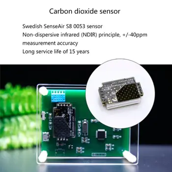 Mașina Acasă Digital CO2 Metru de Dioxid de Carbon Detector de Aer Tester Monitor de Interior/Exterior de CO2, de Umiditate și Temperatură Analizor de Gaze