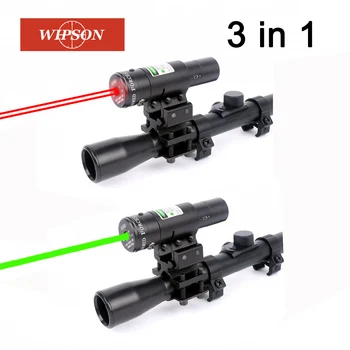 WIPSON 4x20 Vânătoare Riflescopes Optica Vedere Airsoft Arme cu Aer Domenii Sniper Reticul Pistol Reflex Vedere Holografic Vedere