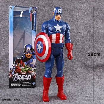 9 Stiluri de 30cm Marvel Anime Jucărie Avengers super-Erou Captain America, Wolverine Spiderman, Iron Man, Thor PVC figurina Model