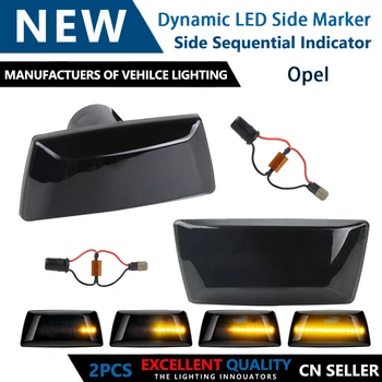 2 buc LED-uri Dinamice Lampă de poziție Laterală Transforma Repetor Lumina Pentru Opel Adam Astra H MK5 Corsa D MK4 Corsa E Cascada W13 Insignia UN MK1