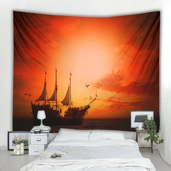 Lasa-ti visul plecat tapiserie dormitor navigatie tapiserie plaja tema de decorare perete