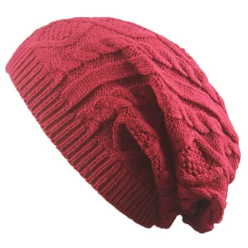 2019 Femei de Iarnă tricotate pălărie Twist Design Beanie pentru Femei Toamna Caldă Cap de Craniu Capota Femme Gorros Mujer Invierno Chapeu Noi