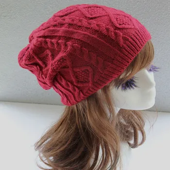 2019 Femei de Iarnă tricotate pălărie Twist Design Beanie pentru Femei Toamna Caldă Cap de Craniu Capota Femme Gorros Mujer Invierno Chapeu Noi
