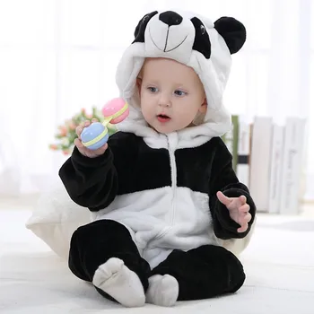 Salopetă pentru copii bee fete, haine nou-născut Desene animate pijamale cald iarna animal Pijamale roupas de bebe recem nascido