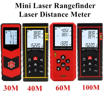 Mini Laser, Telemetru cu Laser Metru Distanță cu laser range finder banda de masurat distanta construi măsoară 30 M 40 M 60 M 100M 40%off