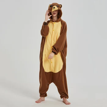 Animale Femei Pijama Halloween Kigurumis Noapte, Pijamale Desene animate Urs Amuzant Acasă purta Pijamale, Scutece Pentru Adulți