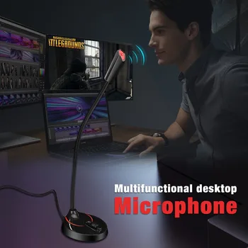 Microfon pentru calculator Cu Comutator 360 ajusta în mod liber de Studio Discurs Microfon Gaming Discuția USB Microfon Desktop PC Laptop