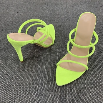 2019 Brand de Moda pentru Femei Pantofi sandale Femei, Sandale Slip-on Sexy Sandale cu Toc Pantofi de Vara pentru Femeie Sandalias Doamnelor Pantofi