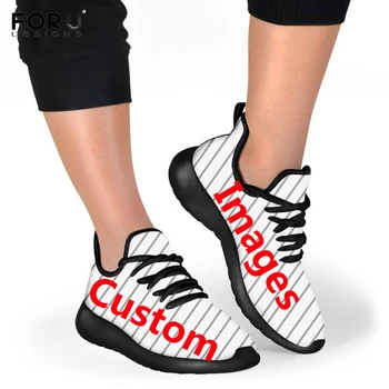 FORUDESIGNS Pantofi Casual pentru Barbati Personalizate Logo/Imagine/Text/Nume Complet 3D de Imprimare Apartamente Adidași de Primăvară/Toamnă DIY de sex Masculin Încălțăminte
