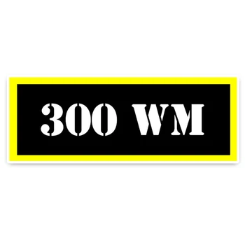 Aliauto Personalitate 300 WM Muniție Decal Impermeabil de Inalta Calitate Autocolant Auto pentru Automobile, Motociclete PVC,15 cm*5 cm