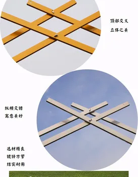 Nou Stil Geometric arc decorat de Mireasa Mari de Fier Rotund Inel Arcuri Cadru de Fundal de Flori Decor Cadru de Ușă Decor Nunta