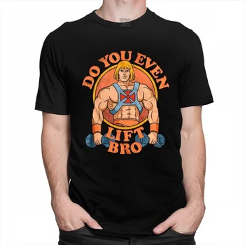 Vintage El Om Nu Te Ridici Chiar Frate Tricou cu Maneci Scurte din Bumbac T-shirt Streetwear Tee Topuri Stăpânii Universului Tricou
