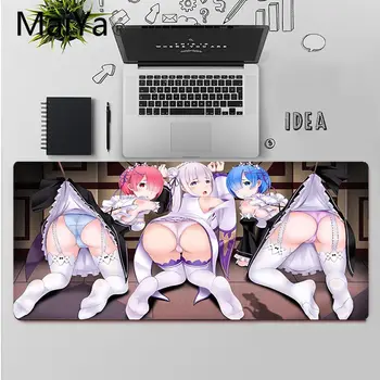 Maiya de Înaltă Calitate Anime Sexy Fata cur Mare Blocare Marginea Mouse-Pad de Joc din Cauciuc de Calculator Gaming mousepad