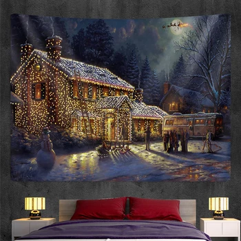 Casa de decorare arta de fundal pânză pom de Crăciun tapiserie de perete Boem camera de zi de decorare Datura livrare gratuita lenjerie de pat