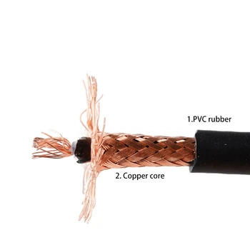 10 Solderless Conexiuni Design Cablu de Chitara DIY Chitara Pedala Cablu Patch Kit Capac Negru Plug 3 Metri de Cablu