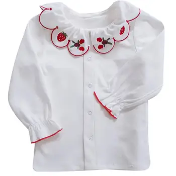 Fete spaniole Tricouri Copii de toamna cu mâneci Lungi Copilul Jos bluza Brodata Drăguț Personalizate