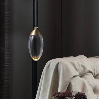 Art deco Cristal pandantiv lumini cu led-uri moderne de Cristal pandantiv lampă H20cm perdeaua de lumină pentru bucatarie noptiera dormitor decor de lumină led