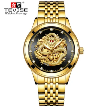 Dragon chinezesc model Mens Ceasuri de Top de Brand de Lux Casual Automate Mecanice Sport Încheietura ceas din Oțel Inoxidabil Ceas Masculin