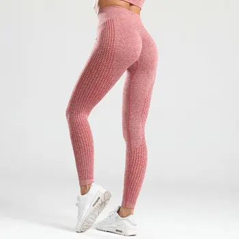 Upgrade Vitale Fără Sudură Femei Jambiere Material Gros De Fitness Rulează Dresuri Pantaloni De Yoga Talie Mare Push-Up Întinde Sport Jambiere