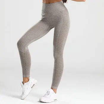 Upgrade Vitale Fără Sudură Femei Jambiere Material Gros De Fitness Rulează Dresuri Pantaloni De Yoga Talie Mare Push-Up Întinde Sport Jambiere
