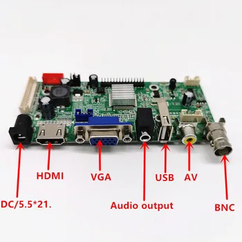 HDMI+2AV+VGA+retrovizoare Driver de Placa+funcția USB+audio de ieșire +9.7 inch LTN097XL01 1024*768 Pe bord DYI kituri