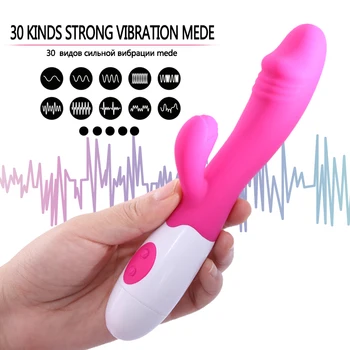 G Spot Vibratoare Jucarii Sexuale Pentru Femei Penis Artificial Sex Toy Rabbit Vibrator Vaginal, Clitoridian Adult Aparatul De Masaj Erotic Masturbare 30 De Viteza