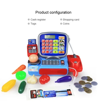 Multi-funcțional de marcat cu Scanner cu cantar Electronic de Jucărie Educațională Pretind a Juca Jucărie Pentru Copil P20