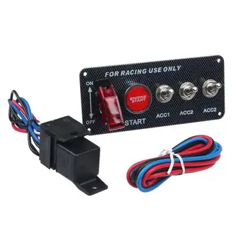 Switch-uri de Accesorii Auto 12V cu LED Comutare a Comutatorului de Aprindere Panou Pornire Motor Buton Pentru Masina de Curse de dropshipping jul3
