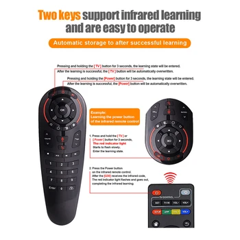 3.0 V G30 2.4 GHz Wireless de Voce Inteligent Telecomanda Air Mouse-ul pentru TV Set-top Box Air Mouse-ul de Control de la Distanță TV Accesoriu