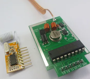433MHz PT2262 PT2272 EV1527 encoder pentru Arduino Decodor Transmițător RF Receptor Link-ul de Kit