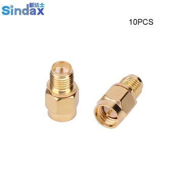 Sindax SMA plug de sex Masculin la RP-SMA Male plug RF coaxial adaptor conector RP-SMA Male (Pin), la SMA Male Plug 10BUC