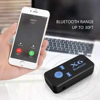 3.5 mm Jack Car Kit AUX Bluetooth audio Receiver Mână liberă MIC Apel Adaptor Bluetooth 4.0 boxe Auto Auto TF card Receptor de Muzică