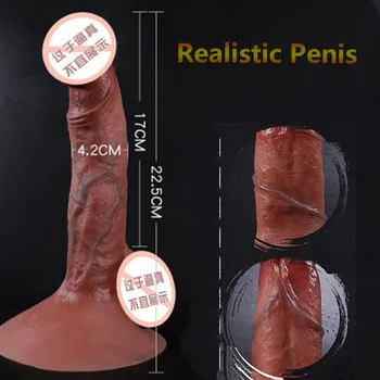 Realist Penis Urias Vibratoare pentru Femei Lesbiene Jucarii Fals Mare Penis din Silicon Femei Masturbari Sex Instrumente Adult Erotic Produs 18