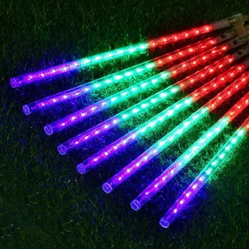 LED-uri impermeabil Ploaie de Meteoriți 8 Tuburi de Lumini 50cm 30cm 100-240V Led-uri Lumini de Crăciun Petrecere Grădină Xmas Șir de Lumină în aer liber