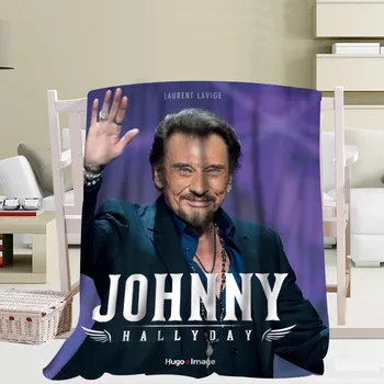 New Sosire Johnny Hallyday Pături de Imprimare 3D Pătură Moale Arunca Pe Casa/Canapea/Pat Portabil de Călătorie pentru Adulți Acoperi Pătură