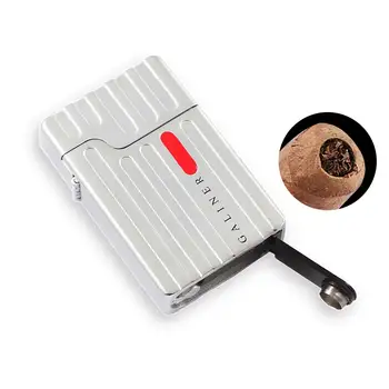 GALINER Mini Brichetă cu Gaz Butan Lanterna Bricheta Windproof Drăguț de Călătorie de Aprindere Arzător Rece Trabuc Instrument Pentru Trabuc