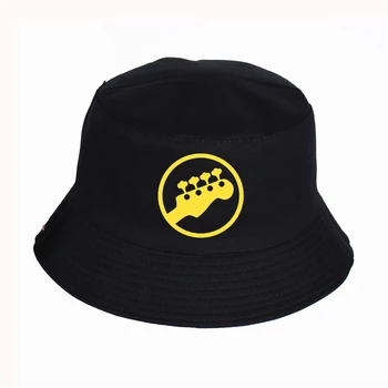 Muzica Chitara Model de Imprimare Găleată Pălării de Vară de Înaltă calitate de pescar pălărie Femei Bărbați pescar sapca Snapback Pălării
