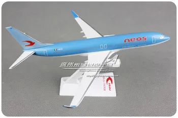 20cm Italia NEOS Airlines Boeing B737-800BBJ 1:200 de Plastic Asamblate companiile Aeriene Avion Model W Stand Aeronave Cadou