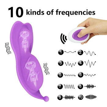 Portabil Fluture Vibrator cu Telecomanda Invizibil Chilotei Vibrator pentru Femei Stimulator Clitoris Jucarii Sexuale de Cuplu